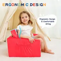 Kids Sofas Childrens Sofa Bed Babys Upholstered Couch Sleepover Chair Flipout Open ReclinerRed Fire Truck 6