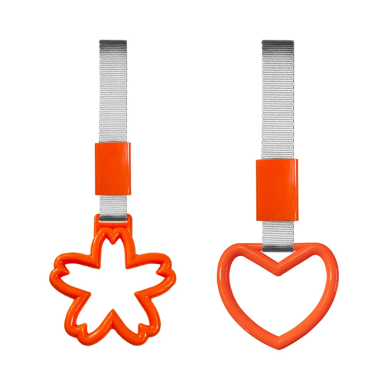 Car Tow Strap Tsurikawa Ring Heart JDM Train Bus Handle Hand Strap Styling Drift Charm Auto Accessories