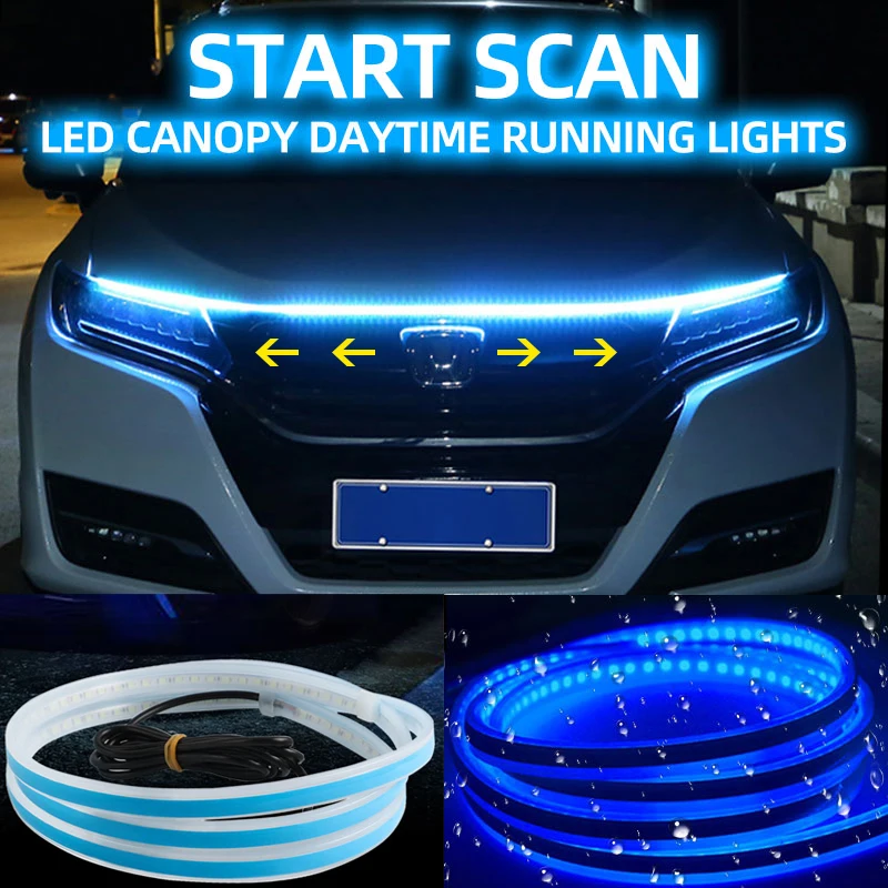Luz LED para Interior de coche, lámpara de techo con Flash táctil a prueba  de agua, imán para puerta, batería recargable por USB, autocaravana -  AliExpress