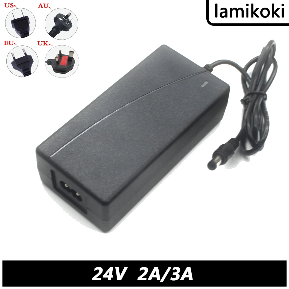 24V 3A Adapter LED Light 24V 2A Audio Water Pump Pure Water Machine Printer Display Power Adapter Charging