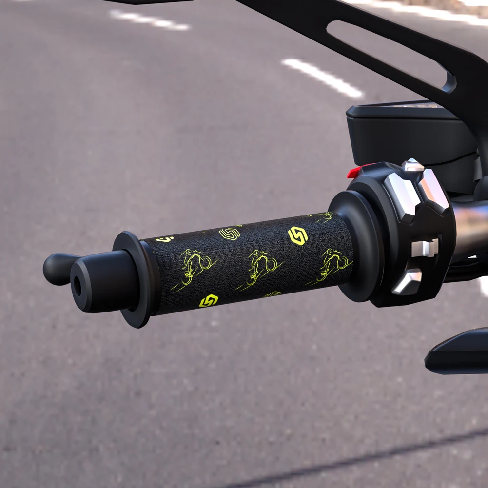 

12V Electric Heating Insert Handlebar Pad 3 Gear Electric Heated Grip Cover Waterproof Hot Handlebar Smart Temperature Control