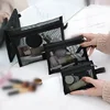 1/3pcs Mesh Clear Cosmetic Bags Small Large Black Makeup Bag Portable Travel Toiletry Organizer Case Lipstick Storage Pouch 4