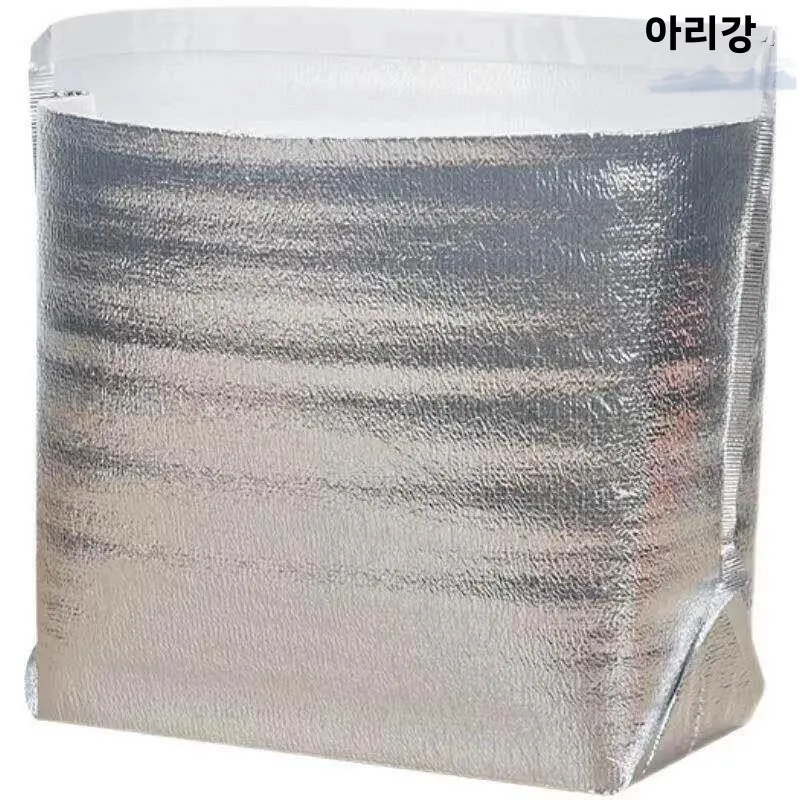 두꺼운 알루미늄 호일 보냉백 3차원 일회용 상업용 신선도 유지 배달 포장용 보냉백