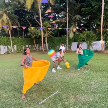 Granny Pants Yard Game – Giant Outdoor Ball Toss & Family Field Game Set 1