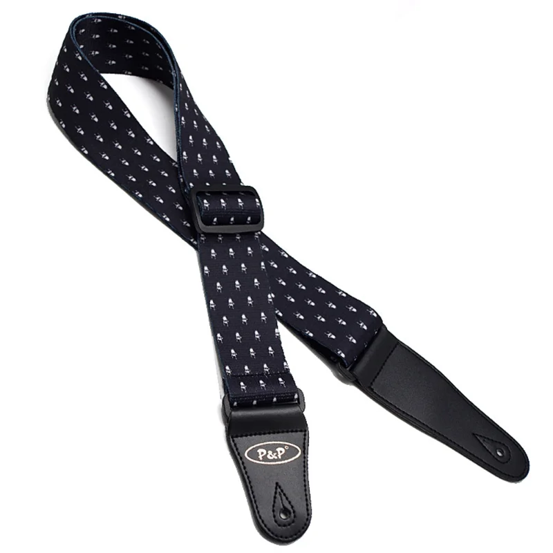 

Black Guitar Strap Electric Guitar Acoustic Guitar Folk Guitar Bass Strap