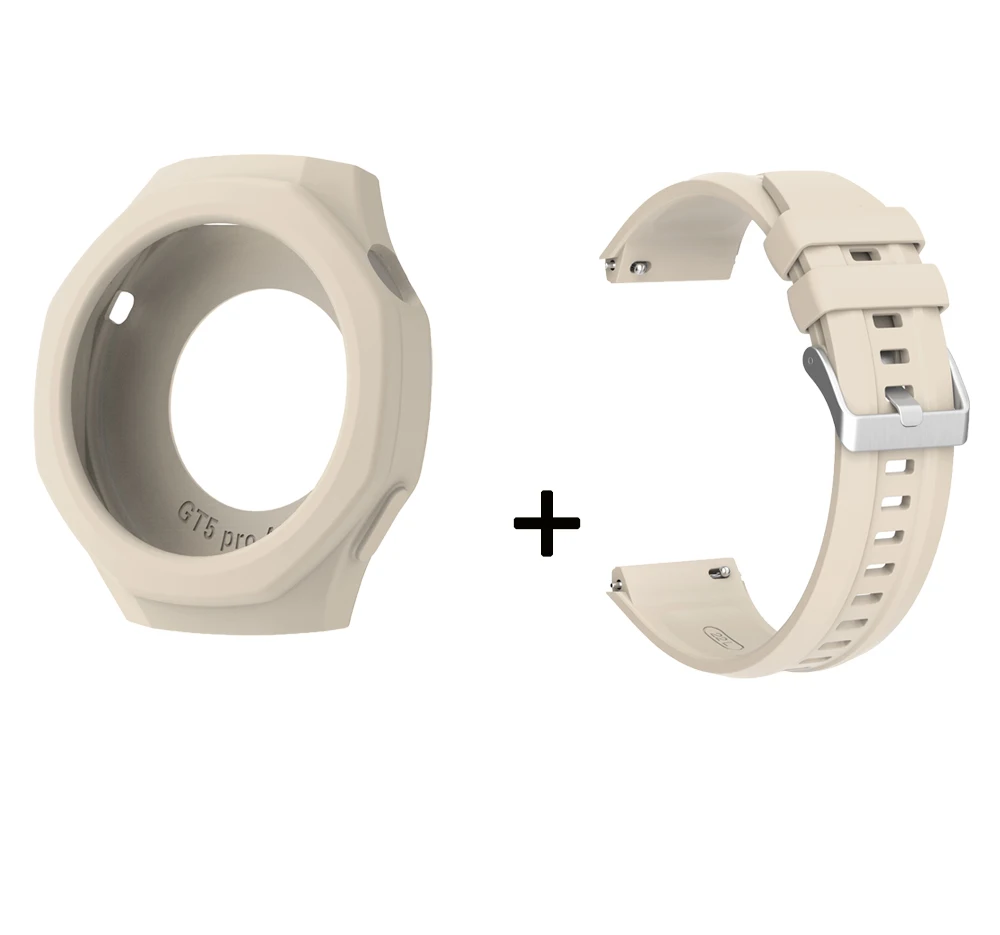 Silicone Watch Band with Protective Case - Premium Replacement Wristband