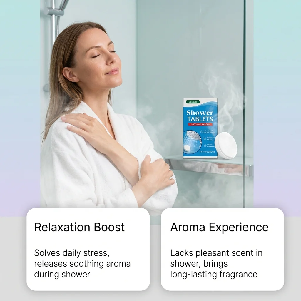 Aromatherapy Shower Steamers for Stress Relief and Moisturizing Relaxation