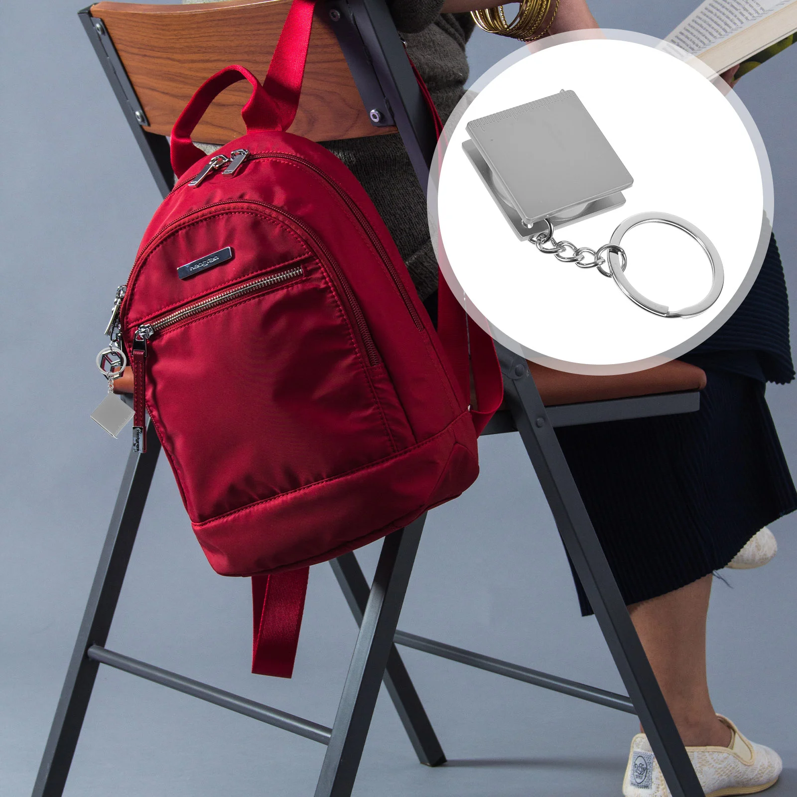 

Tape Measure Metal Key Chain Mark Gripper Multifunctional Keyring Portable Tape Measure for Sewing Tailor Cloth Ruler