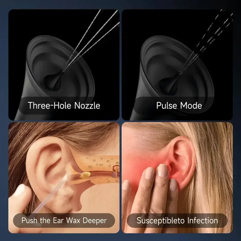 HeaDot Water Powered Ear Wax Remover - Electric, Rechargeable, Temp Detection, IPX7 Waterproof, Effective Ear Flushing System 6