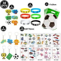 Glow-in-the-Dark Soccer Ball Temporary Tattoos for Kids - Luminous Football Party Supplies (Coffee)