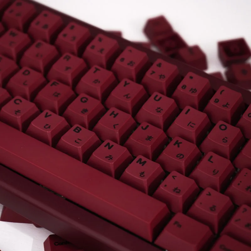 Teclado Mecânico Minimalista Teclado Mecânico Pbt Sublimação Dye Perfil Cereja Cap Chave Japonês para 61 64 - Imagem 4