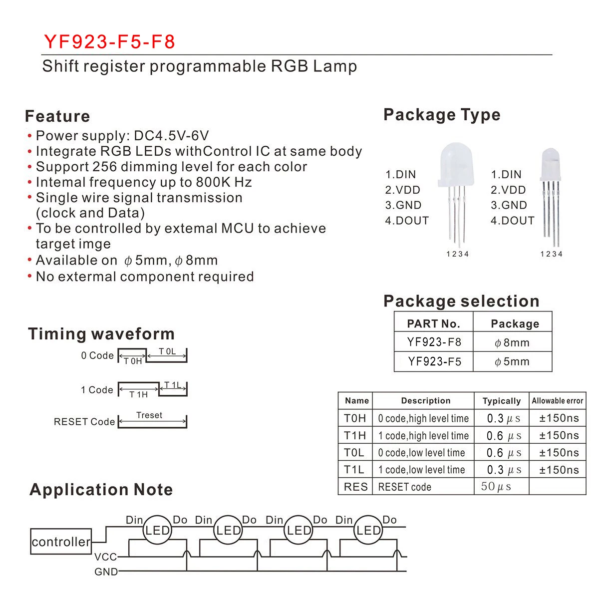 LED RGB PL9823 Confezione Da 50 LED Rotondi PL9823 RGB F8 Da 8 Mm - Foto 9