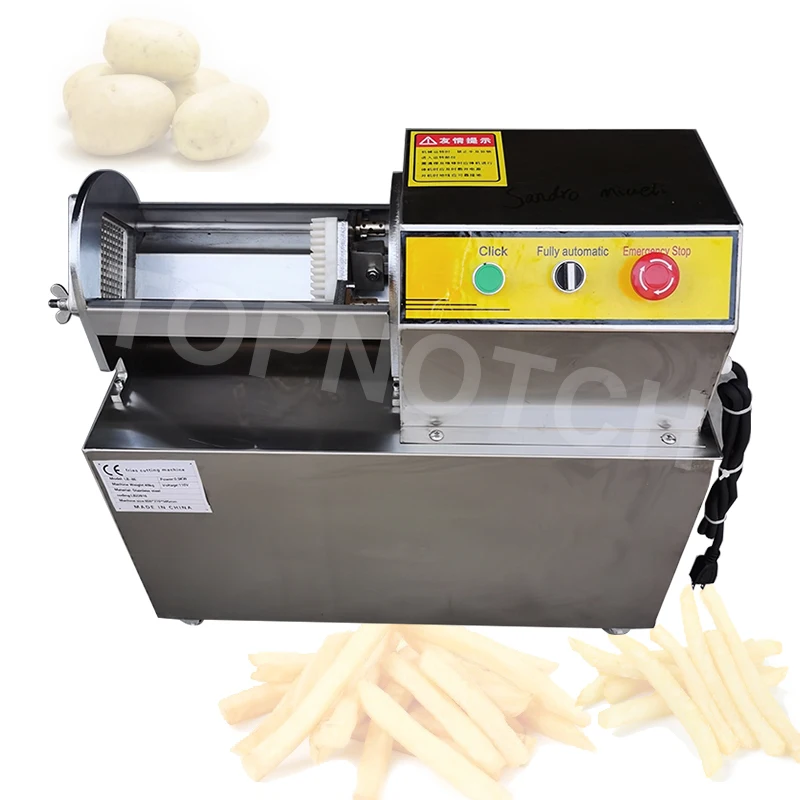 

Industrial Electric Cassava Carrot Strip Cutter Machine Automatic French Fries Cutting Maker