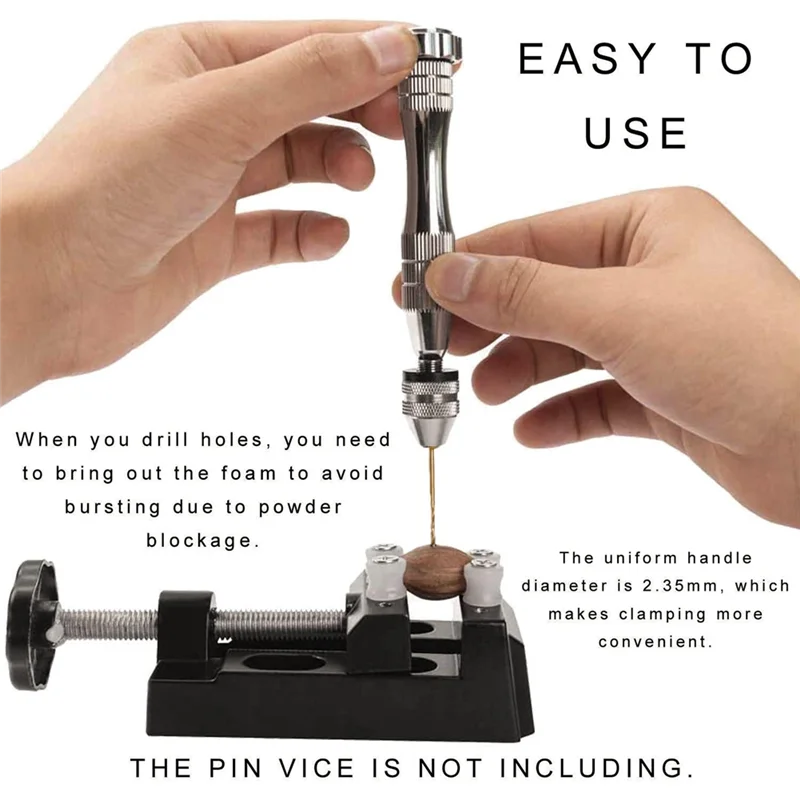Micro-Twist Drill Bit Set-10Pcs 0.6mm-2.2mm Tiny Drill Bit 2.35 Shank HSS Mini Engraving Bits Hole Drilling Tool