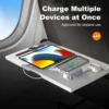 PD 22.5W Fast Charging 10000mAh Magnetic Wireless Power Bank USB Type-C Detachable Data Cable Phone Holder Emergency PowerBank 5