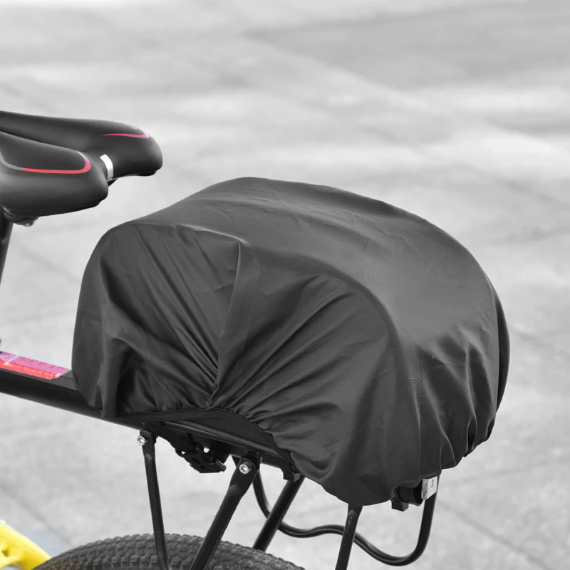 Borsa portapacchi, 6 l, grande capacità, impermeabile, con riflettore, accesso rapido, borse da sella con tasche organizzative, borsa anteriore e posteriore per biciclette per viaggi a lunga distanza