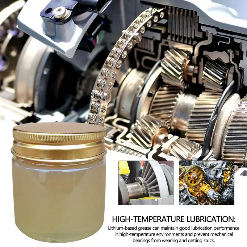 Lithium Grease General Purpose Lubricant 3.5Oz Waterproof Oil Lube High Temp Lubricant for Metal Equipment Protection car lubricant silicone grease lubricant silicone grease grease lubricant copper grease