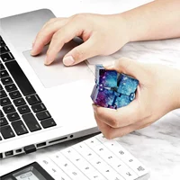 Mini Fidget Block Infinity Cube Galaxy Space Sensory Desk Toy Fidget Block Magic Puzzle Flip Cube for Teens Adult Birthday Gifts 2