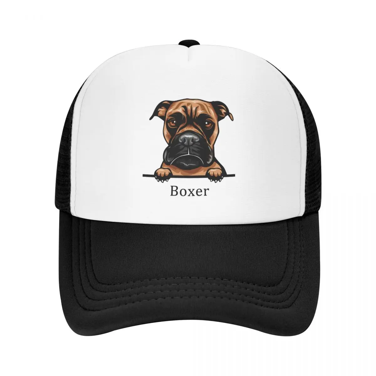 

Personalized Boxer Dog Baseball Cap Sun Protection Men Women's Adjustable Pet Animal Trucker Hat Autumn Snapback Caps
