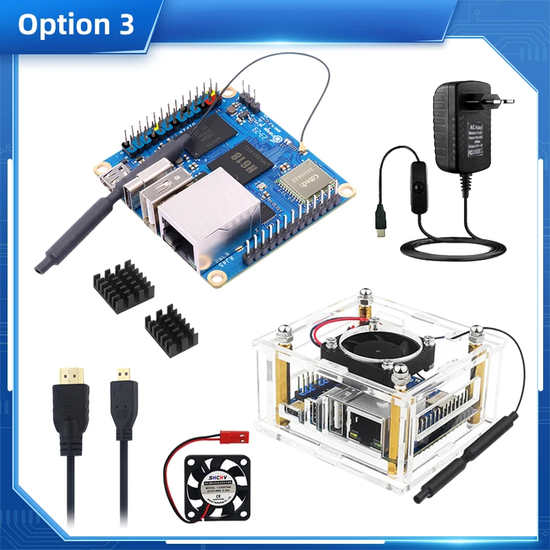 acrílica, pi alaranjado, zero 3, Allwinner, H618,