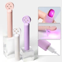 LINMANDA Mini UV Light Lamp Flashlight 12W UV Gel Glue Curing Lamp Handheld USB Rechargeable UV LED Nail Quick Drying Light 1