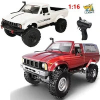 WPL C24-1 C14 Full Scale RC Car 1:16 2.4G 4WD Rock Crawler Electric Buggy Climbing Truck LED Light On-road 1/16 For Kids Toys 1