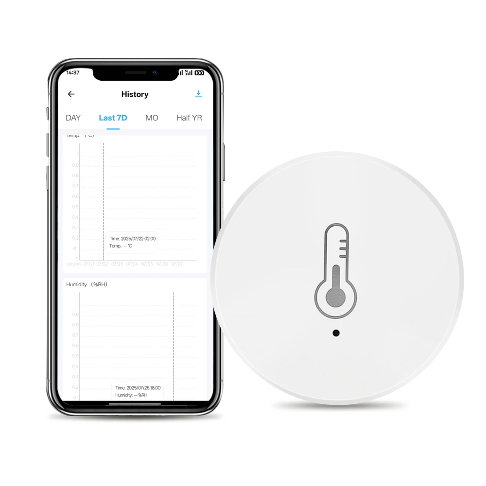 Haozee Ewelink Zigbee 3.0 Temperature And Humidity Sensor Remote Monitor Battery