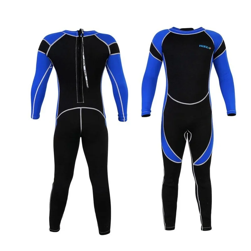 Kids 2.5MM Neoprene Scuba Diving Suit Wet Suits Kids Swimwear Surfing Snorkeling One-Piece Suit Children Wetsuit Swim Jump