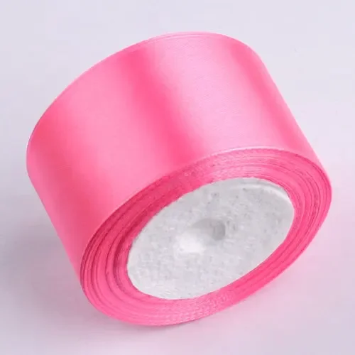 Versatile 25-Yard Satin Ribbon - 36 Vibrant Colors for Crafts and Gift Wrapping