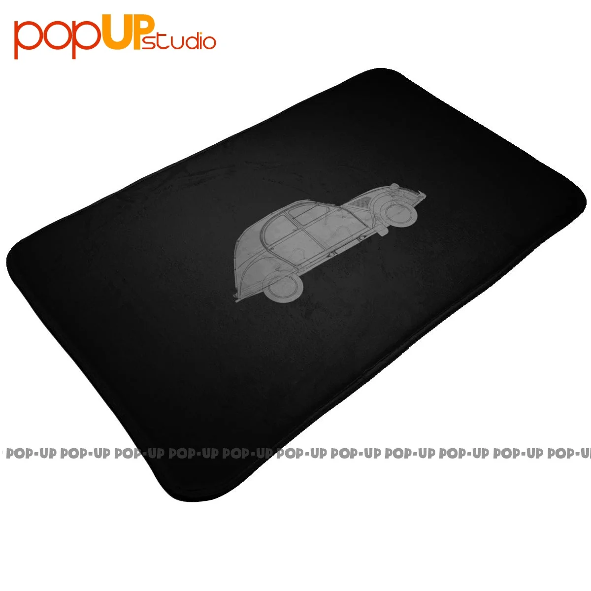 Something. .. Citroen 2Cv Nostalgia Retro Deux Chevaux Tappetino Per Auto Tappeto Classico Delicato