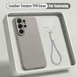 Wrist Strap Lanyard Phone Case with Soft TPU Cover - Galaxy A18 (GRAY)