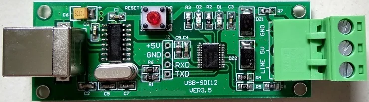 

USB to SDI-12 Protocol Catcher Debugger Converter SDI12 Sensor Test