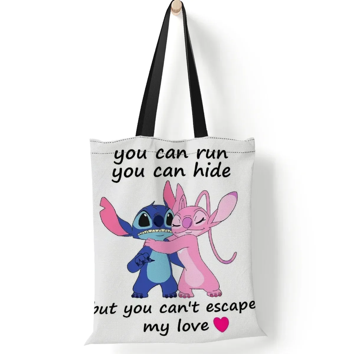 thumbnail image 1 of Bolso de hombro de lona de Disney Stitch con estampado de anime Lilo & Stitch para mujer, bolso de mano informal, bolso de mano reutilizable, bolsas de compras de gran capacidad, 1 of 5