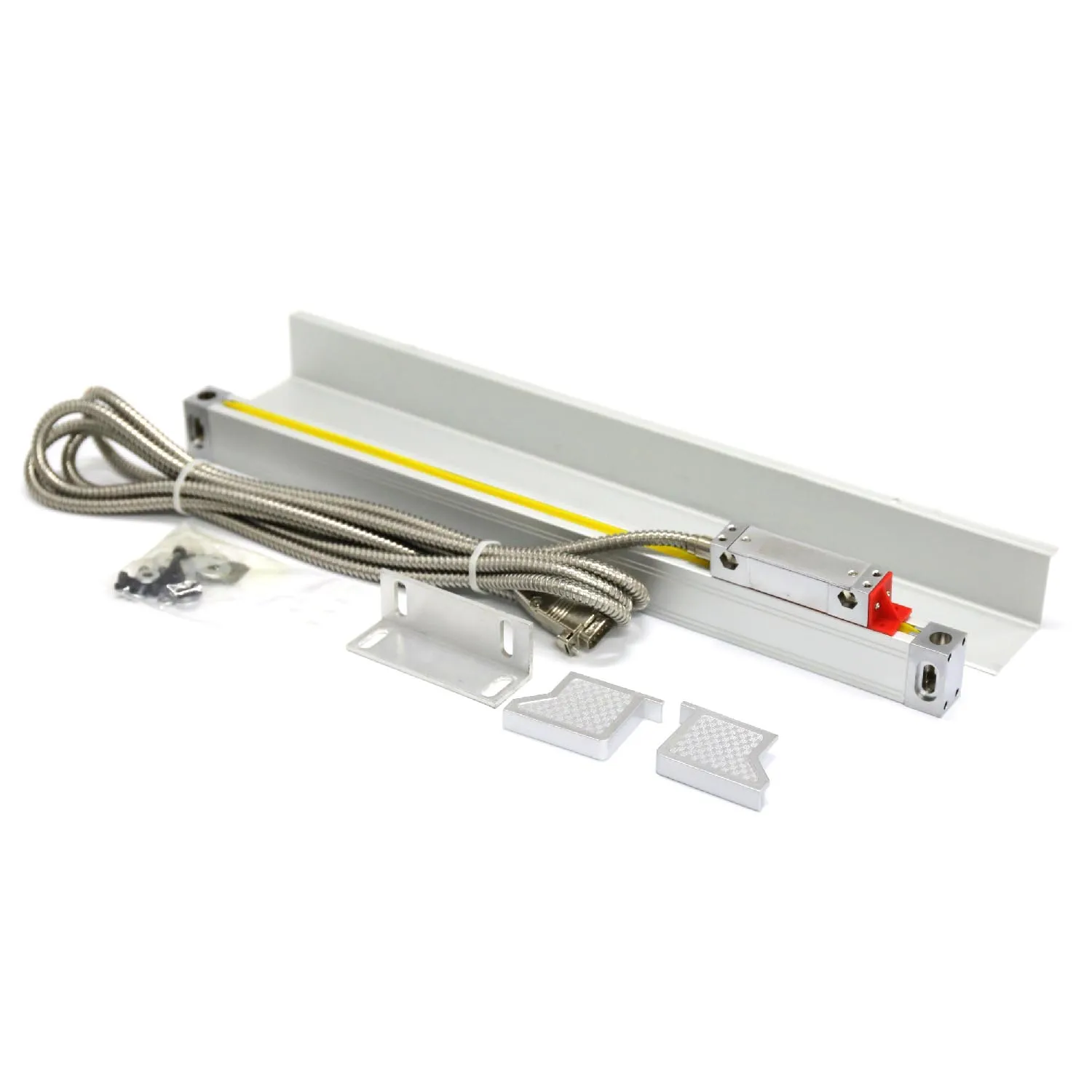 Digital Linear Scale Thin High Precision 0.005mm Slim Linear Scale TTL 50 100 150 200 250 300 350 400mm 20x28mm Small Encoder Grating Ruler Sensor