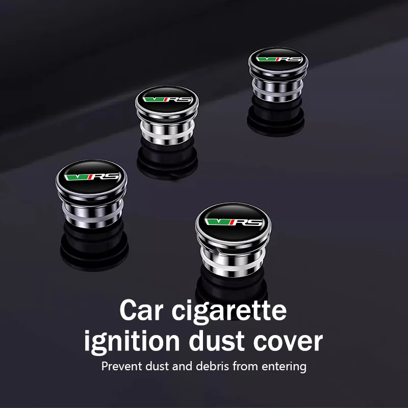 Aluminum Dustproof Car Cigarette Lighter Cover - Stylish Auto Interior Accessory