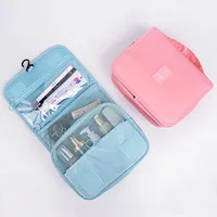 Sac de maquillage de voyage, organisateur de produits de toilette étanche, nécessaire de haute qualité pour femmes, crochet de salle de bain, pochette de lavage, sac de rangement à crochet 4