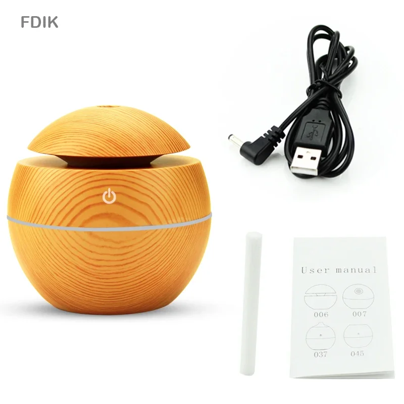 130ml USB Aroma Essential Oil Diffuser Ultrasonic mini Humidifier Air Purifier 7 Color Change LED Night light for Office Home - Image 6