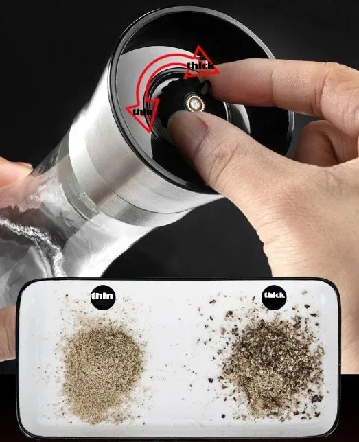grinder stainless steel salt and pepper mill manual food herb grinders spice jar containers kitchen gadgets spice bottles glass 6 Grinder Stainless Steel Salt and Pepper Mill Manual Food Herb Grinders Spice Jar Containers Kitchen Gadgets Spice Bottles Glass 6