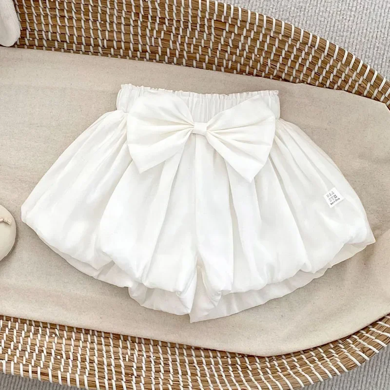 2025 New Summer Baby Girls Shorts Elastic Waist Cotton Solid Color Kids Fashion Casual Pants 0-5 Yrs Children Shorts 3 2025 New Summer Baby Girls Shorts Elastic Waist Cotton Solid Color Kids Fashion Casual Pants 0-5 Yrs Children Shorts - Image 3