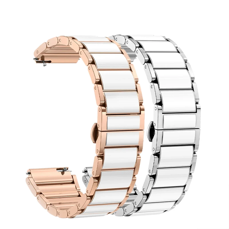 Elegant 18mm Droplet Ceramic Strap with Quick Release