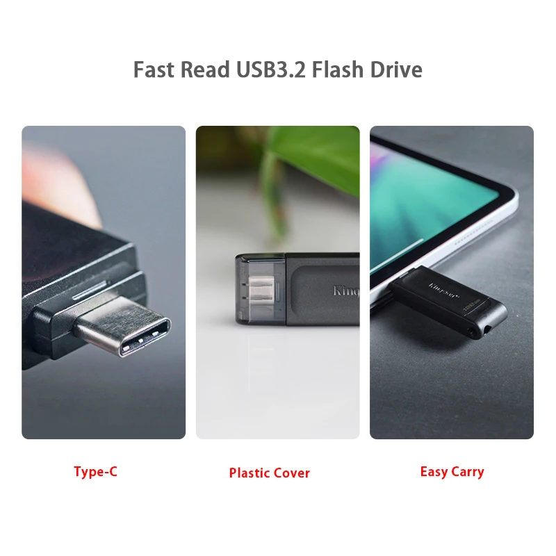 Brun udsultet Cruelty Kingston Usb3.2 Flash Drive Dt70 Usb-c Type-c Datatraveler 70 Usb 3.2 Gen 1  32gb 64gb 128gb Pendrive Memory Stick Pen Drive - Usb Flash Drives -  AliExpress