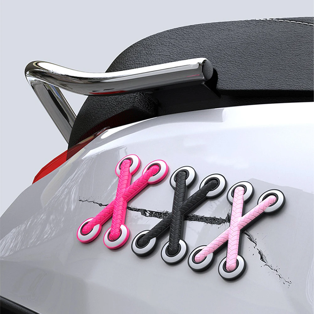 1Pc Bicycle Motorcycle Decals Decorative Sticker Vinyl Sticker Funny Cross Shoelaces Adhesive for Girs Womens Trucks Helmets