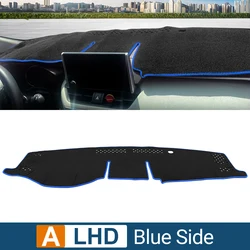 Toyota RAV4 Dashboard Sun Shade Cover Instrument Mat Accessories - - (A Blue Side LHD)