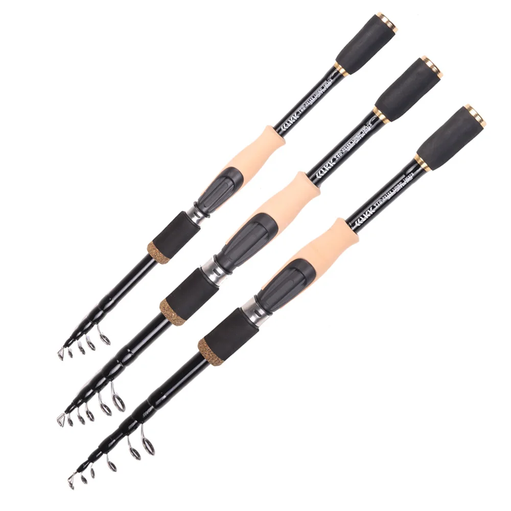 Fishing Lure Spinning Casting Rod Baitcasting Carbon Fiber Feeder 1.6M 1.8M 2.1M 2.4M Durable Cork Wooden Handle Travel Tackle fishing rod