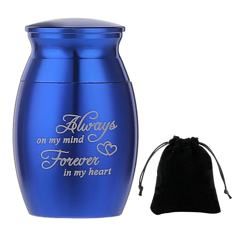 1pc Mini Pet Urn Stainless Steel Cremation Ashes Urn for Pet Dog Cat Bird Ashes Holder Casket Keepsake Memorial 25*16mm cremation urn