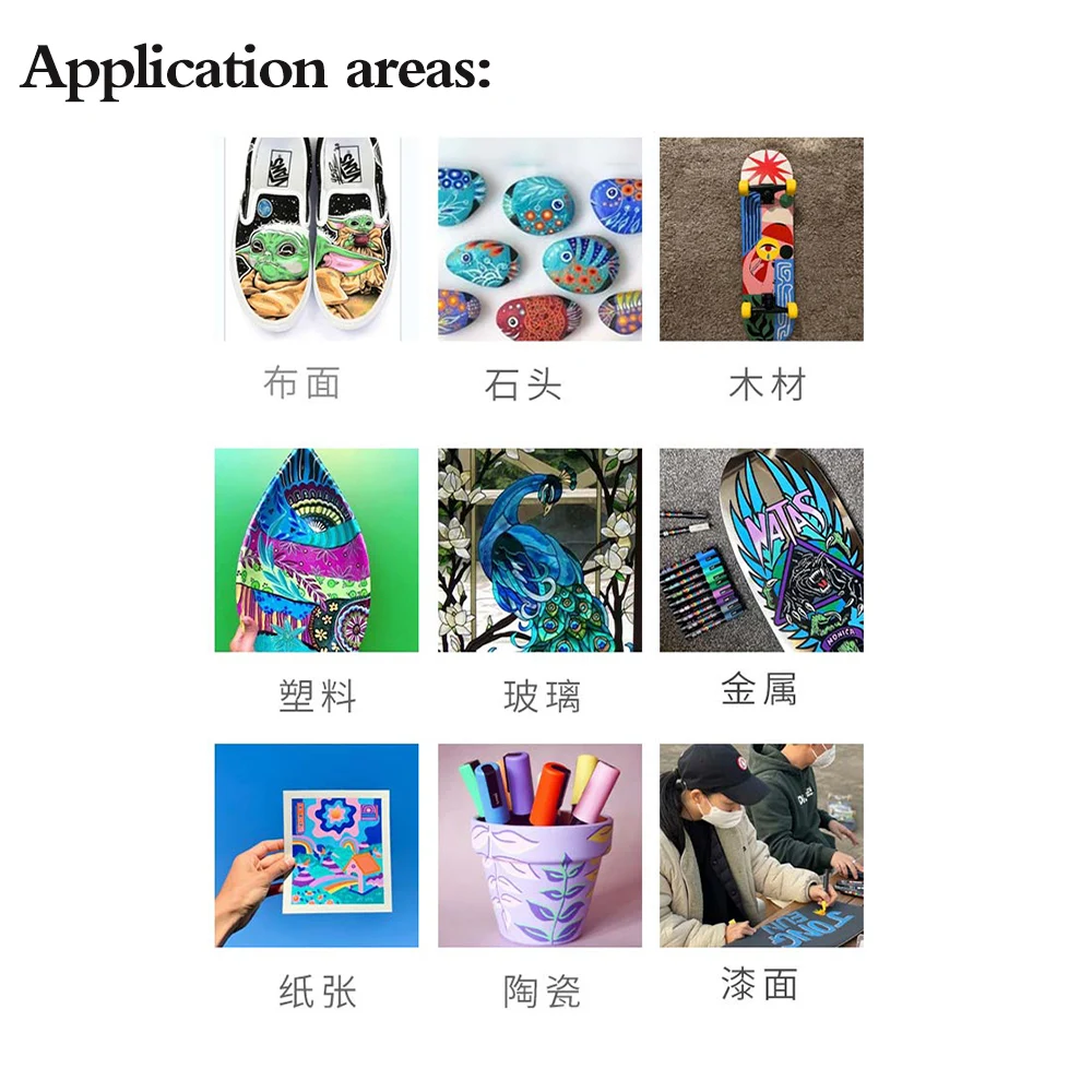 Permanent Markers UNI Posca Markers PC-3M Waterproof DIY Graffiti Manga Cards Posters Rock Ceramic Glass Metallic Craftwork Paint Pen