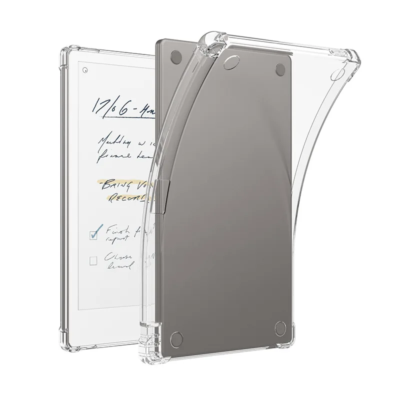 Transparent TPU Shockproof eBook Case with Pencil Holder