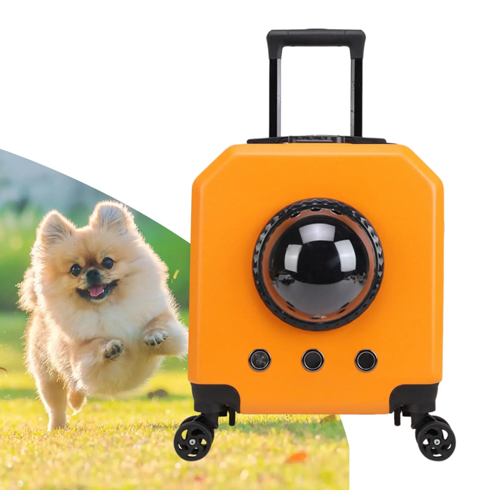 Pet Travel Carrier with Wheel Portable Cat Trolley Case for Camping Outdoor Pet Travel Carrier with Wheel Portable Cat Trolley Case for Camping Outdoor
