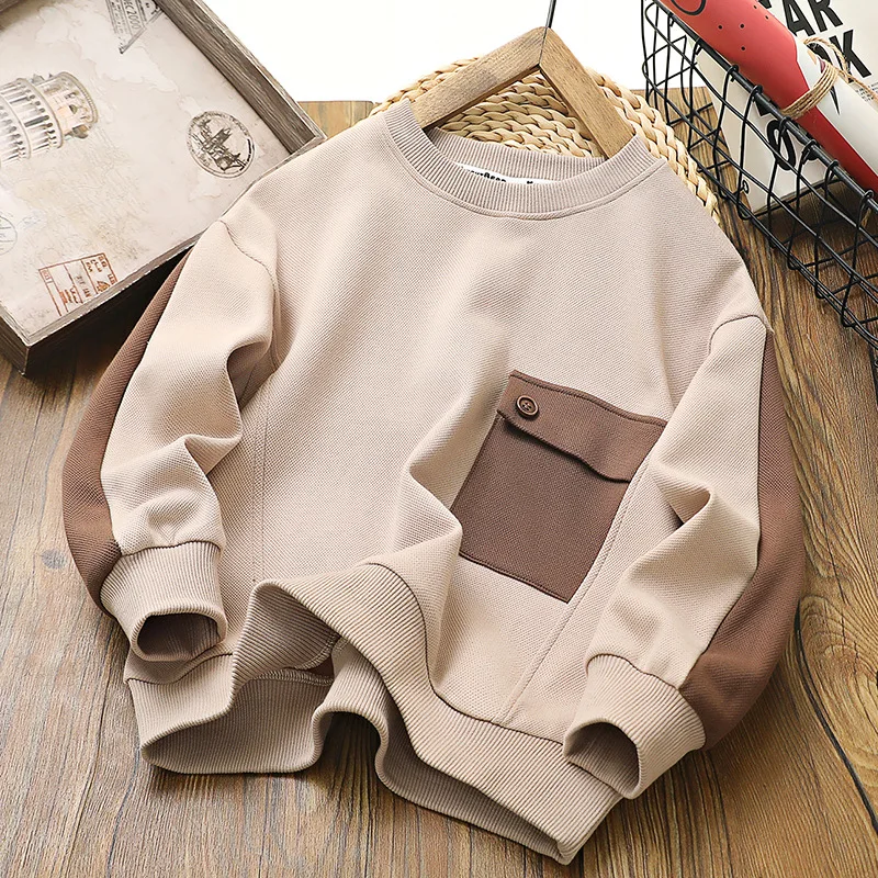 4 To 25 Years , New Spring Autumn Sweatshirt Boys Clothes Tops Baby Pullover Teen Kids Clothing Long Sleeves Hoodies Fall