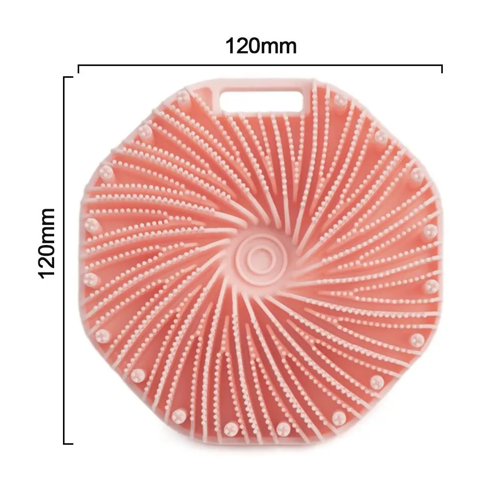 New Silicone Shower Cleansing Brush Anti-Slippery Handles Silicone Body Scrubber Exfoliating Massage Bath Brush Bath Tool